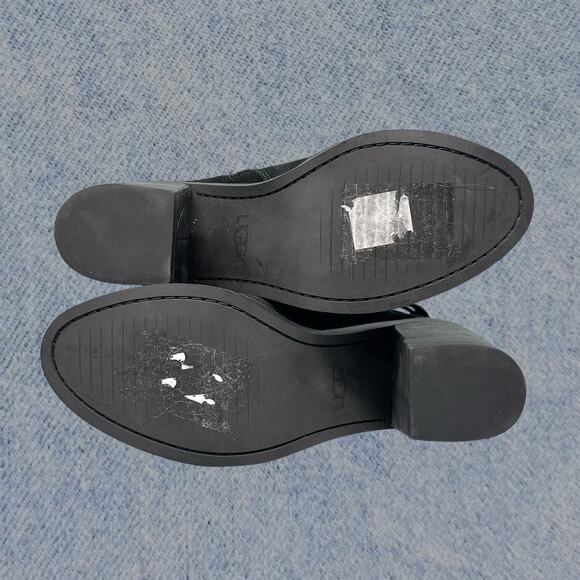 UGG Women's Fraise Whipstitch Suede Ankle Boots in Black, Size 6.5 - Picture 5 of 6